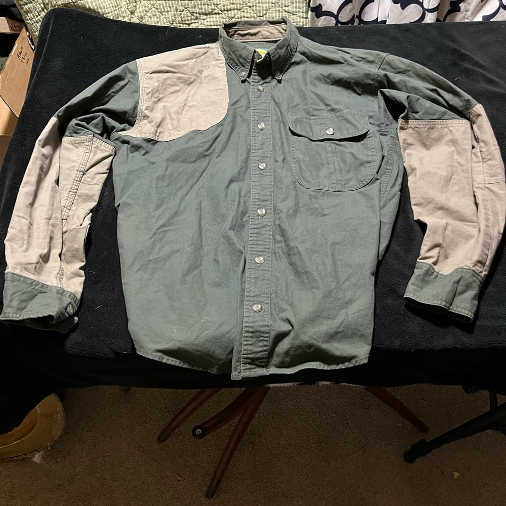 Cabelas Large Padded shooting heavy cotton shirt